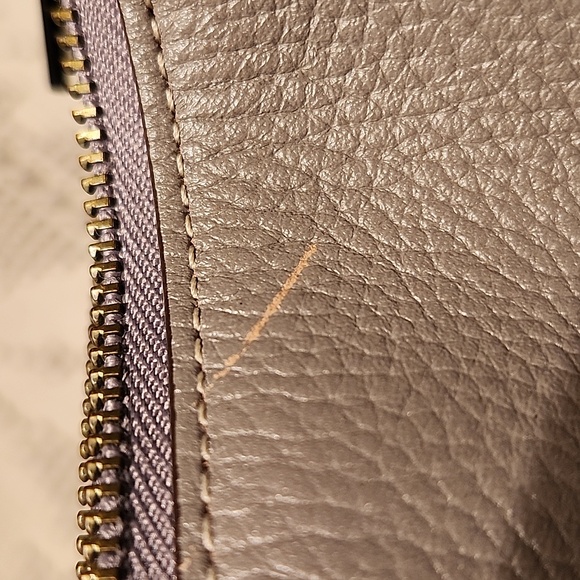 Coach Grey Leather Crossbody Bag - Picture 8 of 9